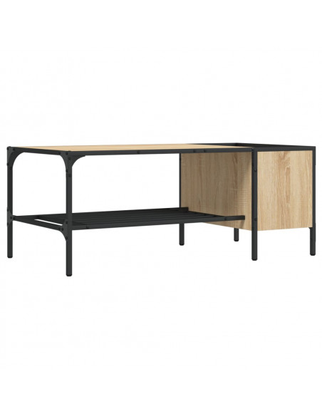Tavolino Salotto Ripiano Rovere Sonoma 100x51x40cm Multistrato