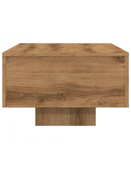 Tavolino Salotto Rovere Artigianale 100x49,5x31cm Multistrato