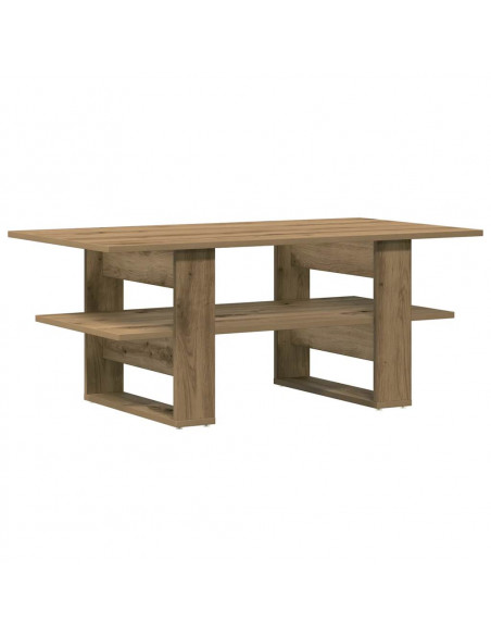 Tavolino Salotto Rovere Artigianale 102x55x42 cm Multistrato