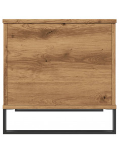 Tavolino Salotto Rovere Artigianale 60x44,5x45 cm in Truciolato