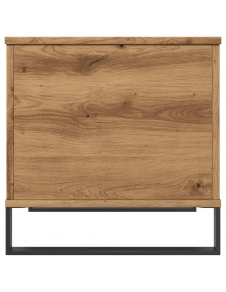 Tavolino Salotto Rovere Artigianale 60x44,5x45 cm in Truciolato
