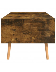 Tavolino Salotto Rovere Fumo 100x49,5x43 cm Legno Multistrato