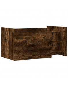 Tavolino Salotto Rovere Fumo 100x50x50 cm in Legno Multistrato
