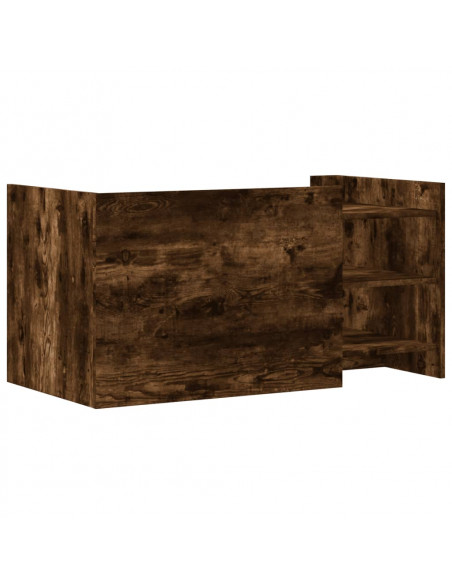 Tavolino Salotto Rovere Fumo 100x50x50 cm in Legno Multistrato