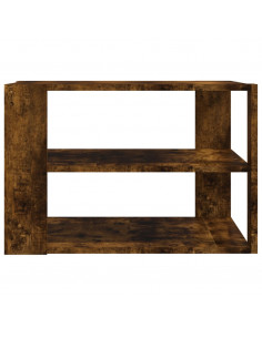 Tavolino Salotto Rovere Fumo 59,5x59,5x40 cm Legno Multistrato