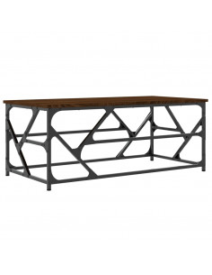 Tavolino Salotto Rovere Marrone 100x50x40cm Legno Multistrato