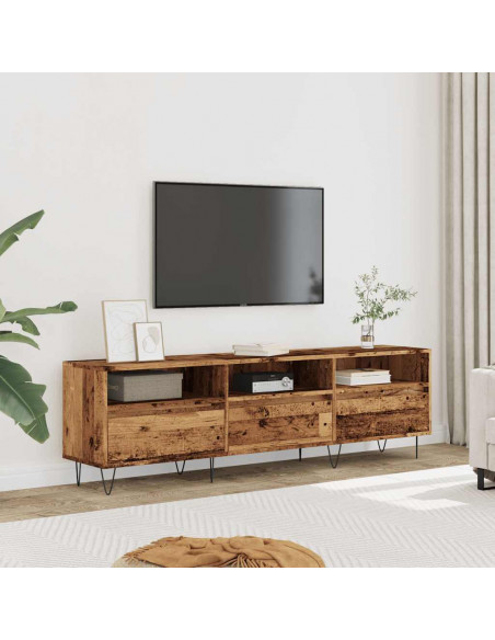 Mobile Porta TV Legno Antico 150x30x44,5 cm Legno Multistrato