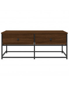 Tavolino Salotto Rovere Marrone 100x51x40 cm Legno Multistrato