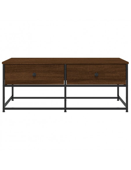 Tavolino Salotto Rovere Marrone 100x51x40 cm Legno Multistrato