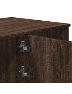 Tavolino Salotto Rovere Marrone 100x51x40 cm Legno Multistrato