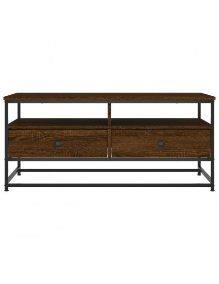 Tavolino Salotto Rovere Marrone 100x51x45cm Legno Multistrato