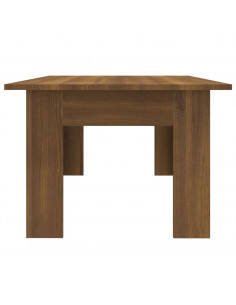 Tavolino Salotto Rovere Marrone 100x60x42 cm Legno Multistrato