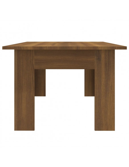 Tavolino Salotto Rovere Marrone 100x60x42 cm Legno Multistrato