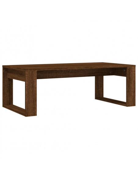 Tavolino Salotto Rovere Marrone 102x50x35 cm Legno Multistrato