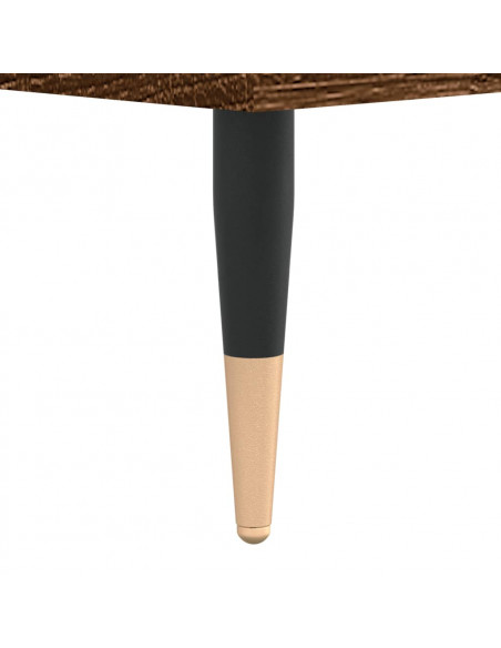 Tavolino Salotto Rovere Marrone 102x50x40 cm Legno Multistrato