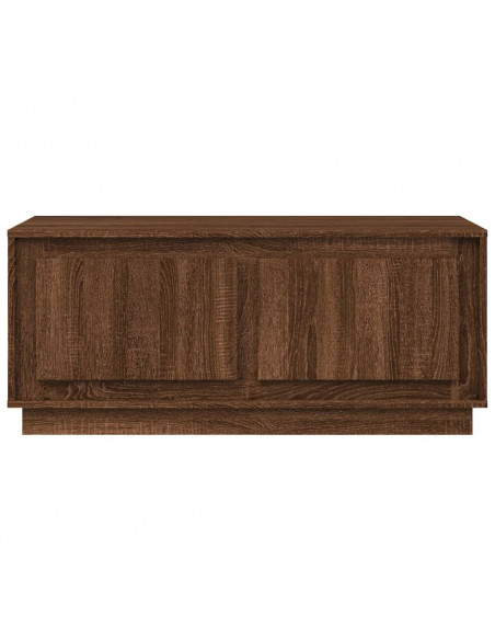 Tavolino Salotto Rovere Marrone 102x50x44 cm Legno Multistrato