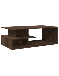 Tavolino Salotto Rovere Marrone 102x55x35 cm Legno Multistrato