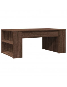 Tavolino Salotto Rovere Marrone 102x55x42 cm Legno Multistrato
