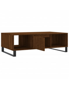 Tavolino Salotto Rovere Marrone 104x60x35 cm Legno Multistrato