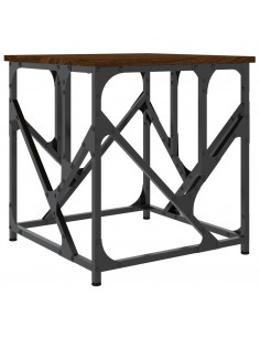 Tavolino Salotto Rovere Marrone 45x45x47,5 cm Legno Multistrato