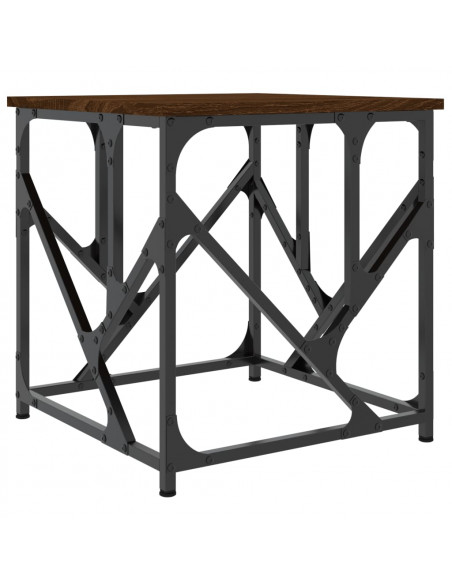 Tavolino Salotto Rovere Marrone 45x45x47,5 cm Legno Multistrato