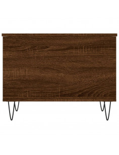 Tavolino Salotto Rovere Marrone 60x44,5x45 cm Legno Multistrato