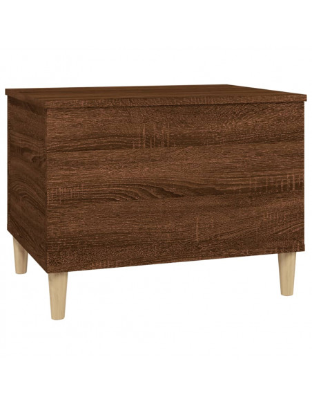 Tavolino Salotto Rovere Marrone 60x44,5x45 cm Legno Multistrato