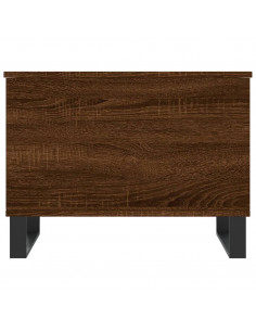 Tavolino Salotto Rovere Marrone 60x44,5x45 cm Legno Multistrato
