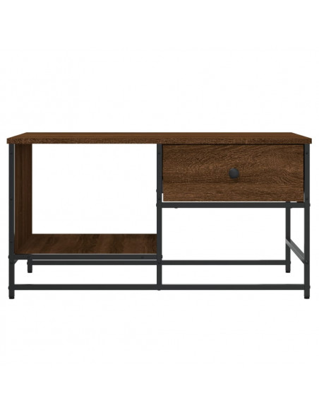 Tavolino Salotto Rovere Marrone 85,5x51x45 cm Legno Multistrato