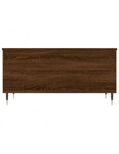 Tavolino Salotto Rovere Marrone 90x44,5x45 cm Legno Multistrato