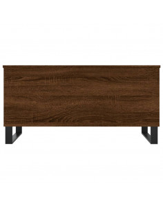 Tavolino Salotto Rovere Marrone 90x44,5x45 cm Legno Multistrato