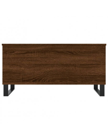 Tavolino Salotto Rovere Marrone 90x44,5x45 cm Legno Multistrato