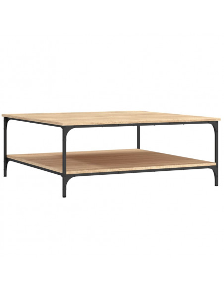 Tavolino Salotto Rovere Sonoma 100x100x40 cm Legno Multistrato