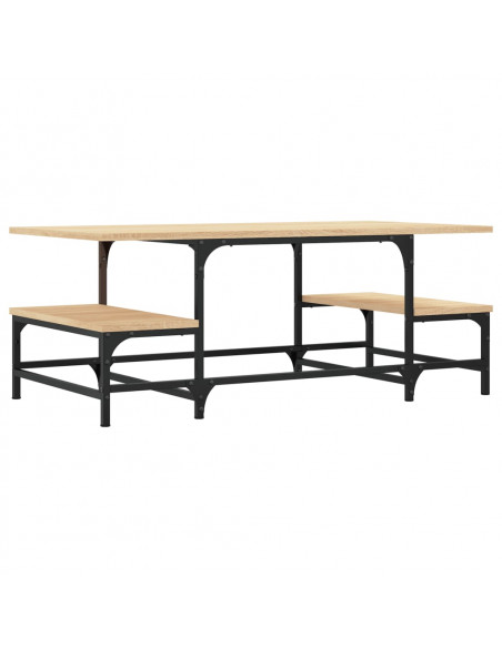 Tavolino Salotto Rovere Sonoma 100x50,5x40 cm Legno Multistrato