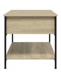 Tavolino Salotto Rovere Sonoma 100x50x50 cm Multistrato Metallo