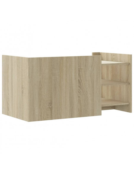 Tavolino Salotto Rovere Sonoma 100x50x50cm in Legno Multistrato