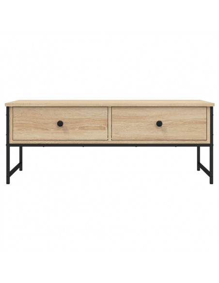 Tavolino Salotto Rovere Sonoma 101x49x39,5 cm Legno Multistrato