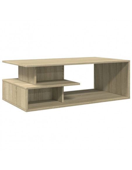 Tavolino Salotto Rovere Sonoma 102x55x35cm in Legno Multistrato