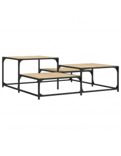 Tavolino Salotto Rovere Sonoma 107x107x40 cm Legno Multistrato