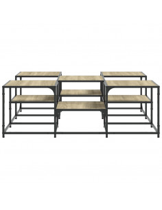 Tavolino Salotto Rovere Sonoma 121x121x40 cm Legno Multistrato