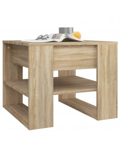Tavolino Salotto Rovere Sonoma 55,5x55x45 cm Legno Multistrato