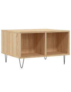 Tavolino Salotto Rovere Sonoma 60x50x36,5 cm Legno Multistrato