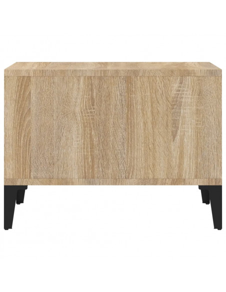 Tavolino Salotto Rovere Sonoma 60x50x36,5 cm Legno Multistrato