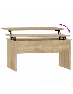 Tavolino Salotto Rovere Sonoma 80x50,5x41,5cm Legno Multistrato