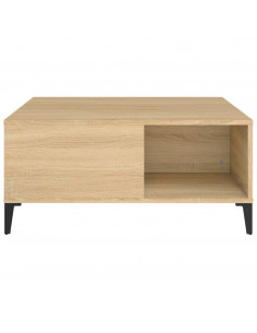 Tavolino Salotto Rovere Sonoma 80x80x36,5 cm Legno Multistrato