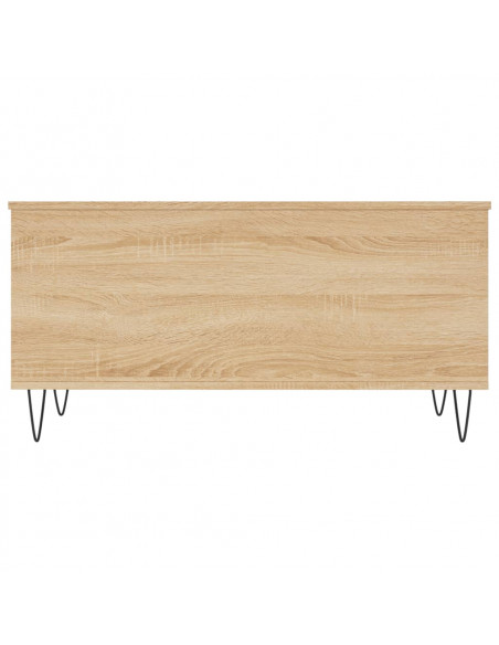Tavolino Salotto Rovere Sonoma 90x44,5x45 cm Legno Multistrato