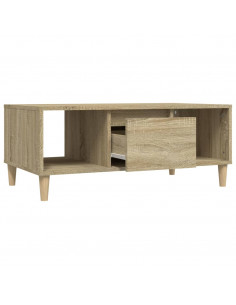 Tavolino Salotto Rovere Sonoma 90x50x36,5 cm Legno Multistrato