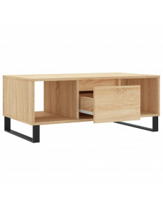 Tavolino Salotto Rovere Sonoma 90x50x36,5 cm Legno Multistrato