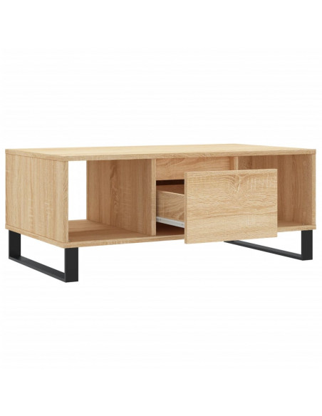 Tavolino Salotto Rovere Sonoma 90x50x36,5 cm Legno Multistrato