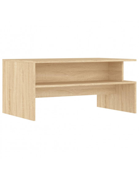 Tavolino Salotto Rovere Sonoma 90x55x42,5 cm Legno Multistrato